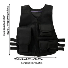 Durable Outdoor Wholesale Adjustable Children Training Vest Outdoor Tactical Vest Multifunctional Wear-Resistant Training Vest  Hot selling Wear-resistant Training Vest Lightweight Camouflage durable lightweight Vest