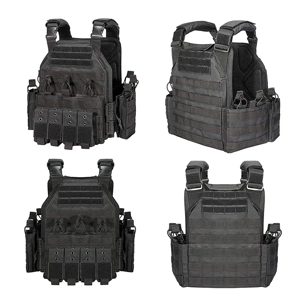 High Quality Durable Tactical Training Vest Waterproof Wear-Resistant Training Hunting Vest Outdoor Tactical Vest for Training  Camo Training Outdoor Carrier Vest Adjustable Training durable outdoors security Training vest