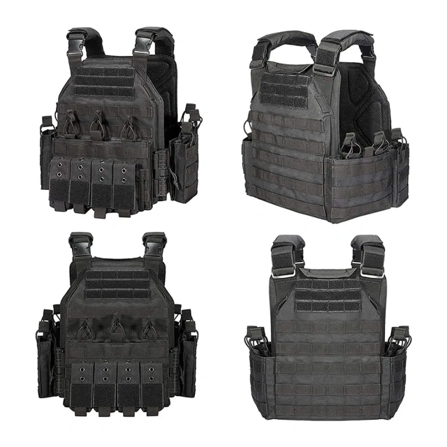 High Quality Durable Tactical Training Vest Waterproof Wear-Resistant Training Hunting Vest Outdoor Tactical Vest for Training  Camo Training Outdoor Carrier Vest Adjustable Training durable outdoors security Training vest