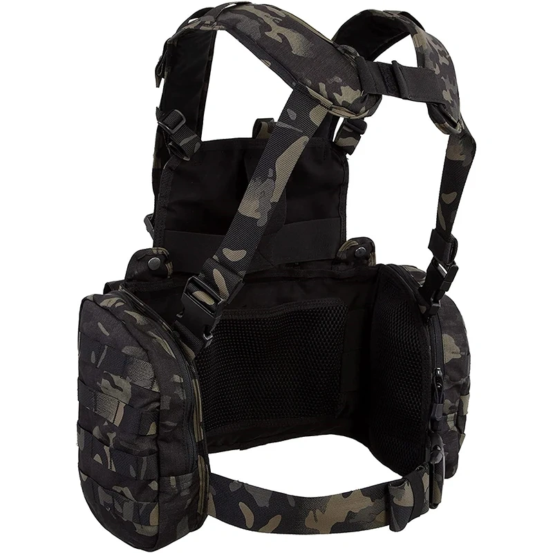 Customized Sports Training Vest Multifunctional Training Vest High Quality Wear-Resistant Training Vest Chest Rig  Children Small Training outdoors Breathable Paintball Vest stab-proof sports equipment security vest