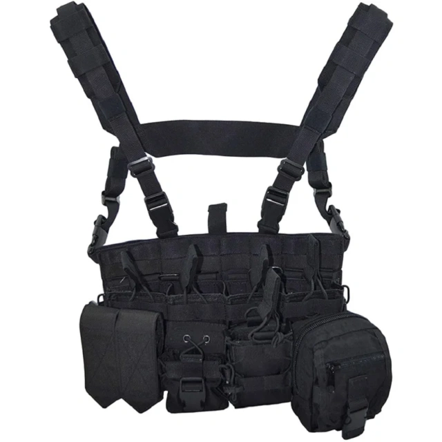 Adjustable Thickened Hot Selling High Quality Professional Training Durable Chest Rig Vest Wear-resistant Vest  Multifunctional Waterproof Training Vest Wear-resistant fashion Training equipment