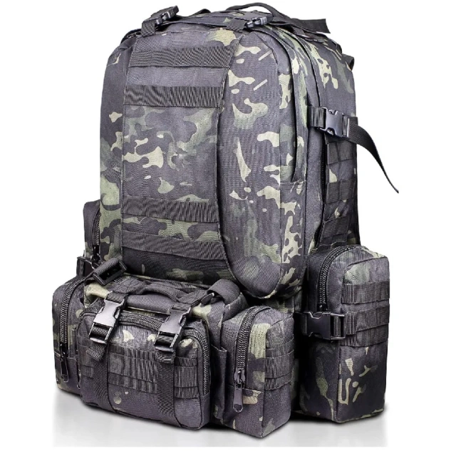 Men's Practical Assault Backpack Hunting Hiking Bag Large Assault Equipment Backpack Military Utility Backpack Bag Multipurpose Outdoor Backpack Travel Military Training Bag