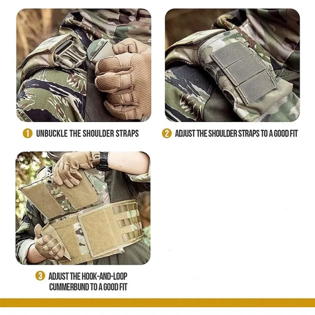 Hot Selling High Quality Durable Waterproof Training Vest for Men Multifunctional Tactical Vest Hunting Training Vest  Adjustable Weighted Vest multifunctional Training Vest for Training Weight Vest