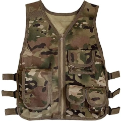 Customized Outdoors Hunting Vest Adjustable Kid Training Vest High Quality Breathable Children Tactical Vest for Training  Assault Sport Vest for Hunting Training outdoors Breathable Outdoor Sports