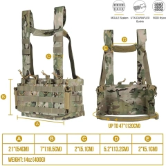 Best Selling Premium Training Vest for Outdoors Breathable Tactical Chest Rigs Good Quality Training Tactical Vest   Training Chest Rig outdoors Breathable Vest for Men stab-proof sports equipment security vest