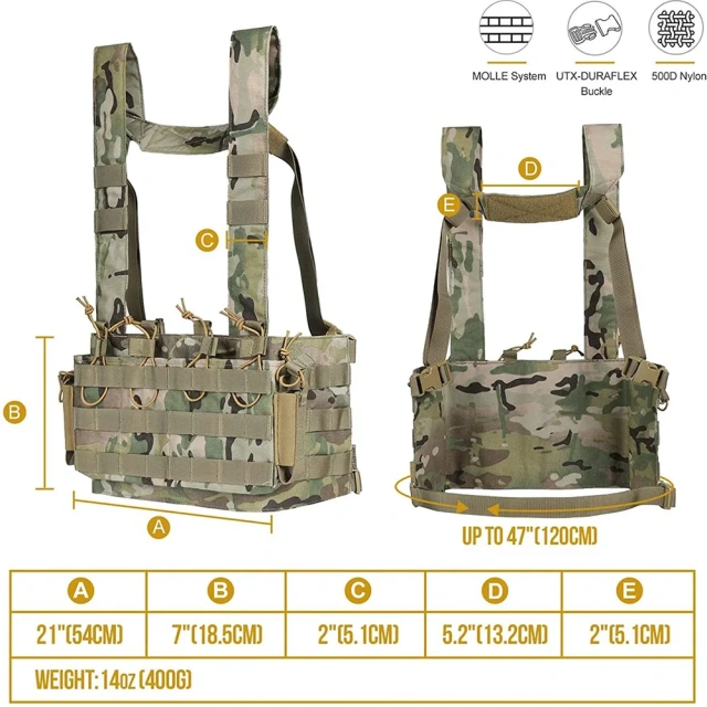 Best Selling Premium Training Vest for Outdoors Breathable Tactical Chest Rigs Good Quality Training Tactical Vest   Training Chest Rig outdoors Breathable Vest for Men stab-proof sports equipment security vest