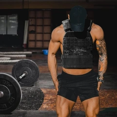 Durable Hiking Adjustable Strength Training Vests Workouts Running Wear-resistant Gym Fitness Weight Clothing Vest  high-quality Training Fight Vest outdoors durable multifunctional Breathable Paintball vest