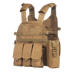 Customized Good Quality Hunting Training Vest for Outdoors Breathable Tactical Hunting Vest Breathable Tactical Vest  Modular Assault Vest System Compatible with sports outdoors lightweight Camouflage security vest