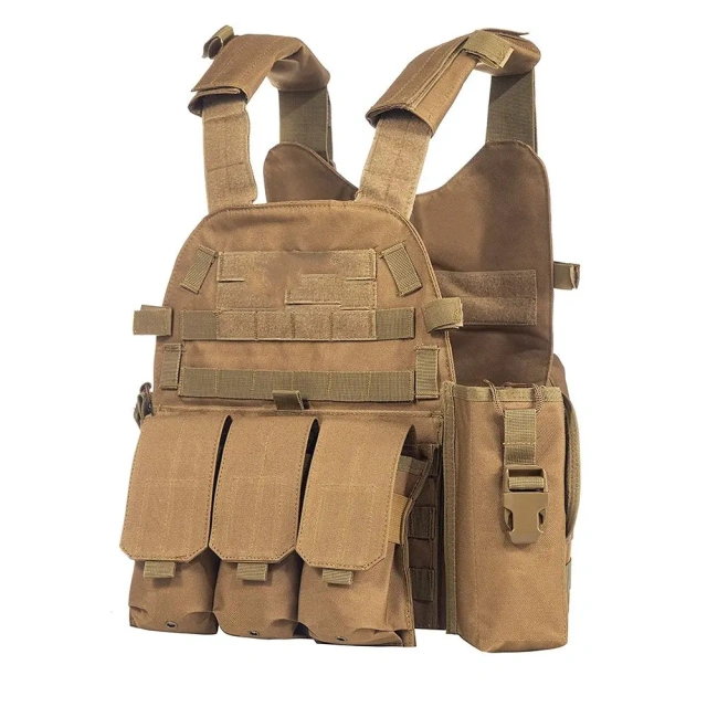 Customized Good Quality Hunting Training Vest for Outdoors Breathable Tactical Hunting Vest Breathable Tactical Vest  Modular Assault Vest System Compatible with sports outdoors lightweight Camouflage security vest