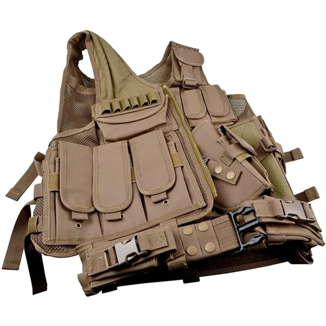 Adjustable Training Hunting Vest High Quality Oxford Training Vest Durable Breathable Tactical Vest  Lightweight Wear-resistant stab-proof Sports Training vest outdoors Breathable Training Vest