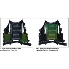 Wear-resistant Lightweight Adjustable Outdoors Breathable Training Durable High Quality Zippers Sports Vest   Outdoors durable Training Vest Chest Rig Durable Waterproof Wear-resistant  vest  Hot selling Waterproof Training Back Panel Chest Rig Vest water
