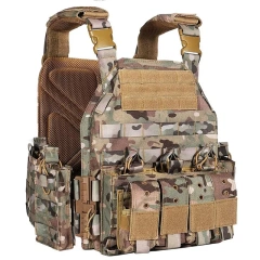 Lightweight Wholesale Outdoors Tactical Vest Breathable Training Hunting Vest Adjustable Breathable Training Vest for Adults  high-quality Training Multi-Pocket Adjustable Camouflage Vest Hot selling fashion waterproof vest