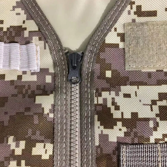 Waterproof Assault Training Vest Durable Lightweight Tactical Vest Wear-Resistant Camouflage Tactical Vest for Kids high-quality durable Training outdoors Breathable Vest stab-proof Sports security