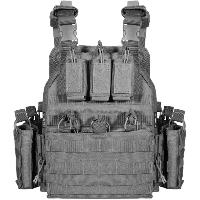 Hunting Training Outdoor Carrier Vest Outdoor Training Vest  Pouches Camouflage Training Vest Durable Waterproof multifunctional Vest     Training outdoors Breathable Paintball Vest fashion Training equipment