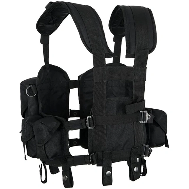 Wholesale Durable Sport Training Vest for Outdoor Breathable Training Vest High Quality Adjustable Training Vest  Training outdoors Breathable Vest Adjustable Modular Paintball Vest Open TOP Triple Mag Pouch
