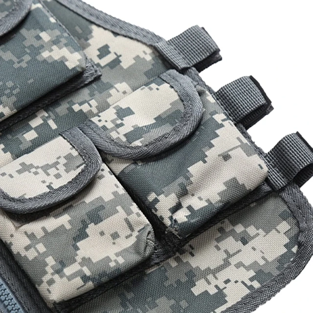 Wholesale High Quality Durable Tactical Training Vest for Outdoor Camouflage Hunting Vest Breathable Camo Tactical Vest  Training equipment security vest Adjustable Training outdoors Breathable Paintball Vest