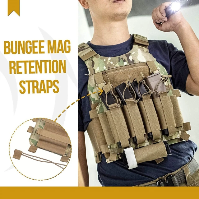 Hot Selling Multifunctional Tactical Training Vest Wear-Resistant Tactical Vest for Hunting High Quality Tactical Vest   Weighted Training Vest Adjustable Workout Equipment Home Gym and Cross Training Vest