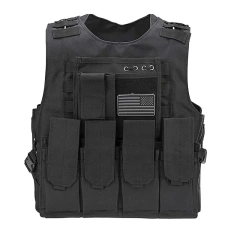 Hot Sale High Quality Training Hunting Vest for Outdoors Breathable Training Vest Adjustable Training Vest  Training Assault Vest Outdoor Multi-Function EVA Thick Guard Vest anti-friction stab-proof Vest