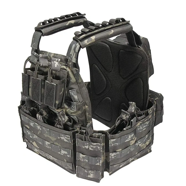 Best Selling Adjustable Tactical Training Vest Breathable Tactical Vest for Outdoors High Quality Tactical Assault Vest  Training Vest Modular assault Training Weight Adjustable Breathable 3D Mesh Liner security vest