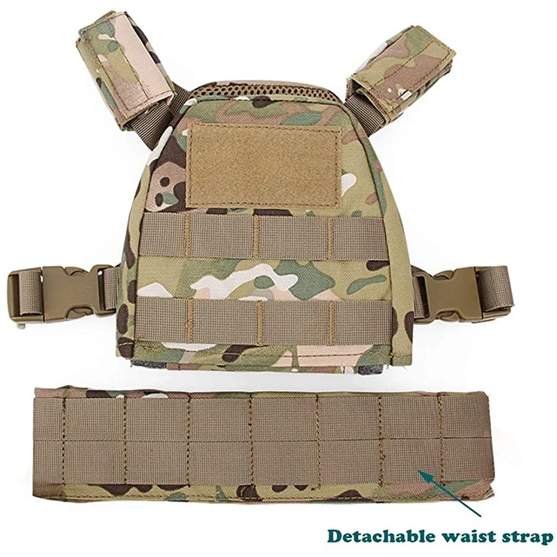 Hot Selling Lightweight Durable Tactical Vest Wear-Resistant Tactical Training Vest Wear-Resistant Outdoor Tactical Vest  high-quality Training Vest Lightweight Camouflage Loaded Vest sports equipment Training Vest