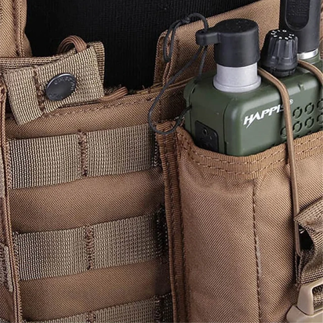 Adjustable Water Repellent Training Wear-resistant Outdoors Breathable Paintball Training Outdoor Activities Vest  Adjustable high-quality Training Vest Enhanced Triple Front Panel Training Vest Waterproof Wear-resistant Training Weight Vest Tough Nylon