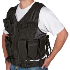 Waterproof Multifunctional Training Vest with Holster and Pouches Adjustable Training Hiking  Vest  Wear-resistant Lightweight Durable Training Vest Sports multifunctional Vest  Adjustable Fit Adult Waterproof Outdoor Training outdoors Breathable l