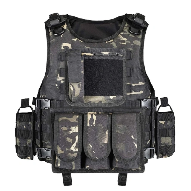 Adjustable Hunting Vest Wear-Resistant Lightweight Training Vest Outdoors Breathable Tactical Vest for Training  Durable Training high-quality Weighted vest Hot selling Weights Vest Plates Men Workout vest