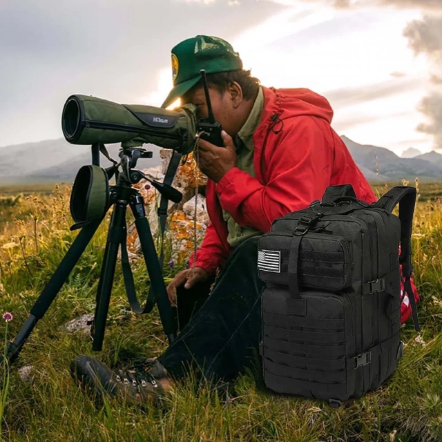 Practical Assault Backpack Large Training Assault Bag Outdoor Fishing and Hunting Bag Camping Hiking Backpack Military Training Military Backpack Waterproof Military Bag Backpack Travel Backpack