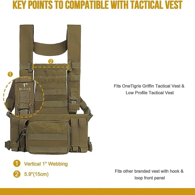 Best Selling Premium Training Vest for Outdoors Breathable Tactical Chest Rigs Good Quality Training Tactical Vest   Training Chest Rig outdoors Breathable Vest for Men stab-proof sports equipment security vest