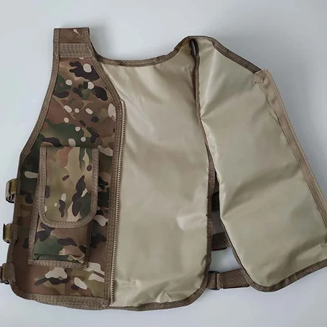 Customized Outdoors Hunting Vest Adjustable Kid Training Vest High Quality Breathable Children Tactical Vest for Training  Assault Sport Vest for Hunting Training outdoors Breathable Outdoor Sports