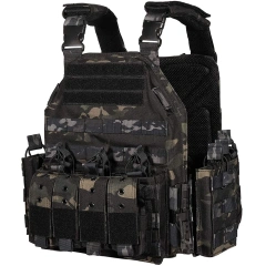 Hot Selling Lightweight Outdoors Training Vest Breathable Training Tactical Vest High Quality Tactical Vest for Hunting  Outdoor Training outdoors Breathable multifunctional Paintball Vest with Waist Belt