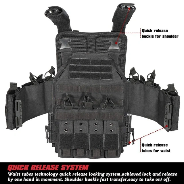 Wholesale Wholesale Wear-Resistant Assault Vest for Outdoor Tactical Vest for Men Lightweight Hunting Training Climbing Vest   Adjustable Adults Training Vest Durable Outdoor Ultra-Light Breathable Training Vest