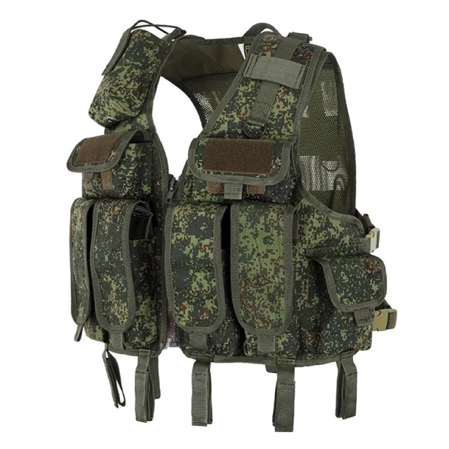 Multifunctional Hunting Vest Wear-Resistant Training Vest for Hunting Fishing Breathable Waterproof Tactical Vest  Lightweight Kids Camouflage Outdoor Vest Wear-resistant sports equipment security vest