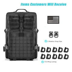 Practical Assault Backpack Training Backpack 3 Day Assault Package 45L Large Practical Backpack  Detachable Camouflage Backpack Survival Kit Backpack Outdoor Military Training Military Backpack