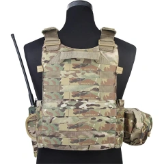 Wear-Resistant Tactical Equipment Vest for Training Multifunctional Assault Training Vest High Quality Breathable Tactical Vest  Outdoor Training Vest Camo outdoors Breathable Paintball Vest Adjustable Vest with Removable Pouch