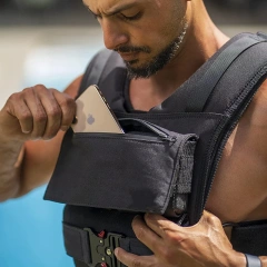 Adjustable Weighted Vest Removable Weights Men and Women Multifunctional Calisthenics and Fitness Sport Training Vest  Multifunctional Training Discreet Vest Fully Adjustable Training Weight fashion stab-proof Vest