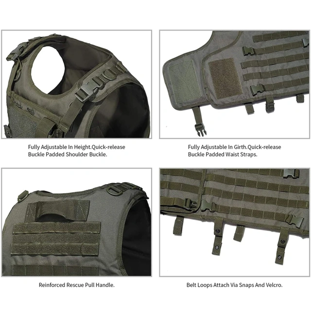 Outdoor Wholesale Tactical Equipment Vest Outdoors Breathable Training Vest High Quality Training Wear-resistant Tactical Vest  Adjustable Weighted Plates Men Workout Training vest Training durable outdoors vest