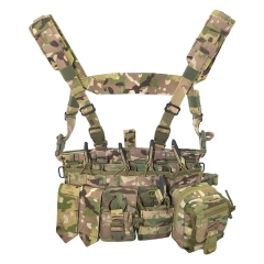 Hot Selling Outdoor Tactical Chest Rig Vest for Hunting Breathable Training Vest High Quality Waterproof Hunting Training Vest  Breathable fashion waterproof multifunctional outdoors Breathable Paintball Vest Black Training