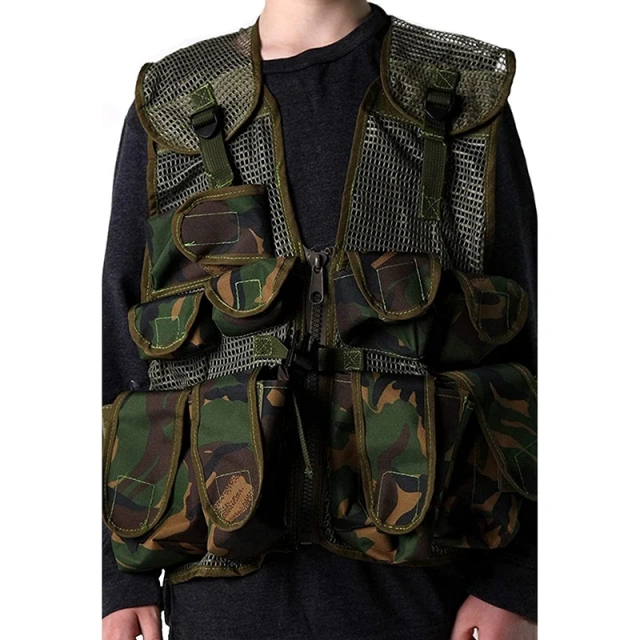 Hot Selling High Quality Hunting Training Vest Adjustable Tactical Training Vest for Outdoor Durable Camouflage Tactical Vest  Fashion waterproof Adjustable Assault Training outdoors Breathable Paintball Vest