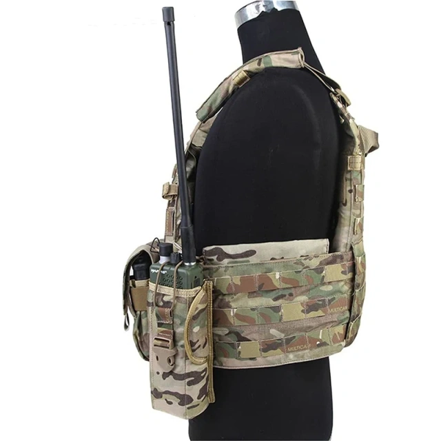 Wear-Resistant Tactical Equipment Vest for Training Multifunctional Assault Training Vest High Quality Breathable Tactical Vest  Outdoor Training Vest Camo outdoors Breathable Paintball Vest Adjustable Vest with Removable Pouch