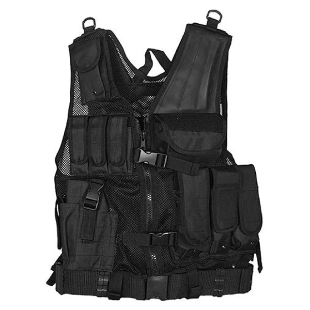 Wholesale Nylon Hunting Training Vest Adjustable Tactical Vest for Outdoors Durable Tactical Multifunctional Training Vest  Wear-resistant Wear-resistant Jacket Nylon Waistcoat Games Outdoor Training  Camouflage Vest