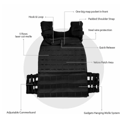Breathable Outdoor Adjustable Weighted Wear-resistant Hiking Vest Multifunctional Training Weight Vest  Adjustable Weighted Vest Weight Wear-resistant Weight Training Fitness Workout Running Vest