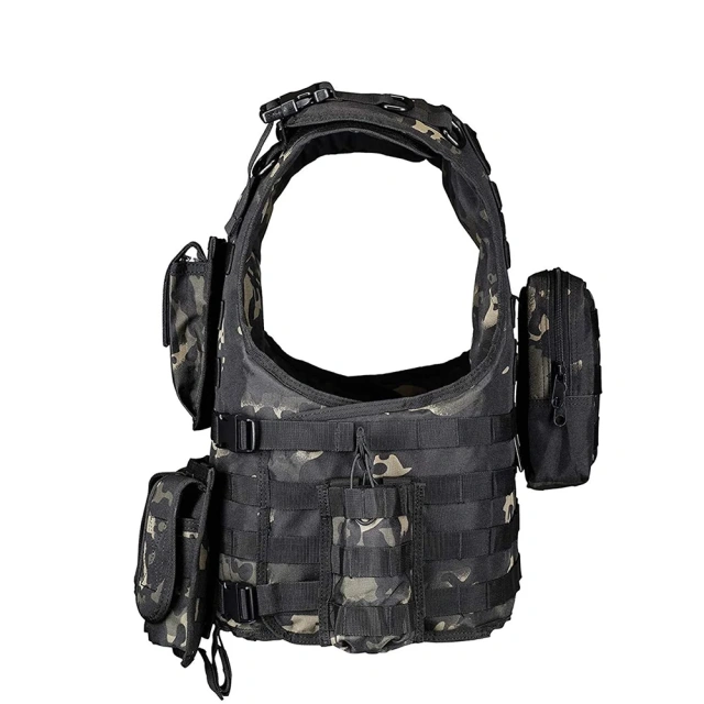 Adjustable Hunting Vest Wear-Resistant Lightweight Training Vest Outdoors Breathable Tactical Vest for Training  Durable Training high-quality Weighted vest Hot selling Weights Vest Plates Men Workout vest