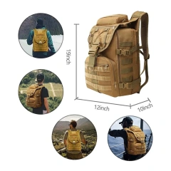 Practical Assault Backpack Assault Bag Large Insect Resistant BagWater Repellent Backpack Travel Military Backpack Military Training Military Backpack  Detachable Camouflage Backpack Survival Kit Backpack Outdoor Military Training Military Backpack