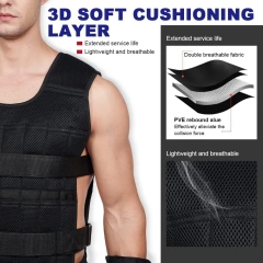 Lightweight High-quality Training Adjustable Weighted Vest Wear-resistant Lightweight Stab-proof Training Vest  high-quality durable Training Vest Polyester Oxford Hunting Fishing Cross Draw