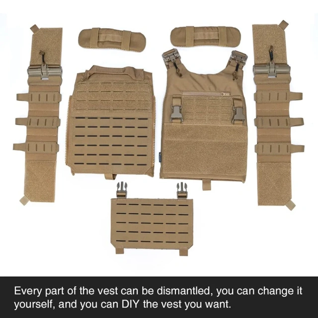 Wholesale High Quality Assault Vest for Hunting Durable Outdoors Wear-resistant Breathable Training Thickened Tactical Vest high-quality Training Adjustable Weighted Vest Wear-resistant Lightweight stab-proof Vest