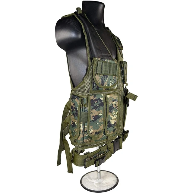 Best Selling Digital Camo Tactical Vest for Training Adjustable Training Hunting Vest Durable Outdoors Tactical Training Vest  Adjustable Paintball outdoors Breathable Training Camouflage Enhanced Training Load Bearing Vest