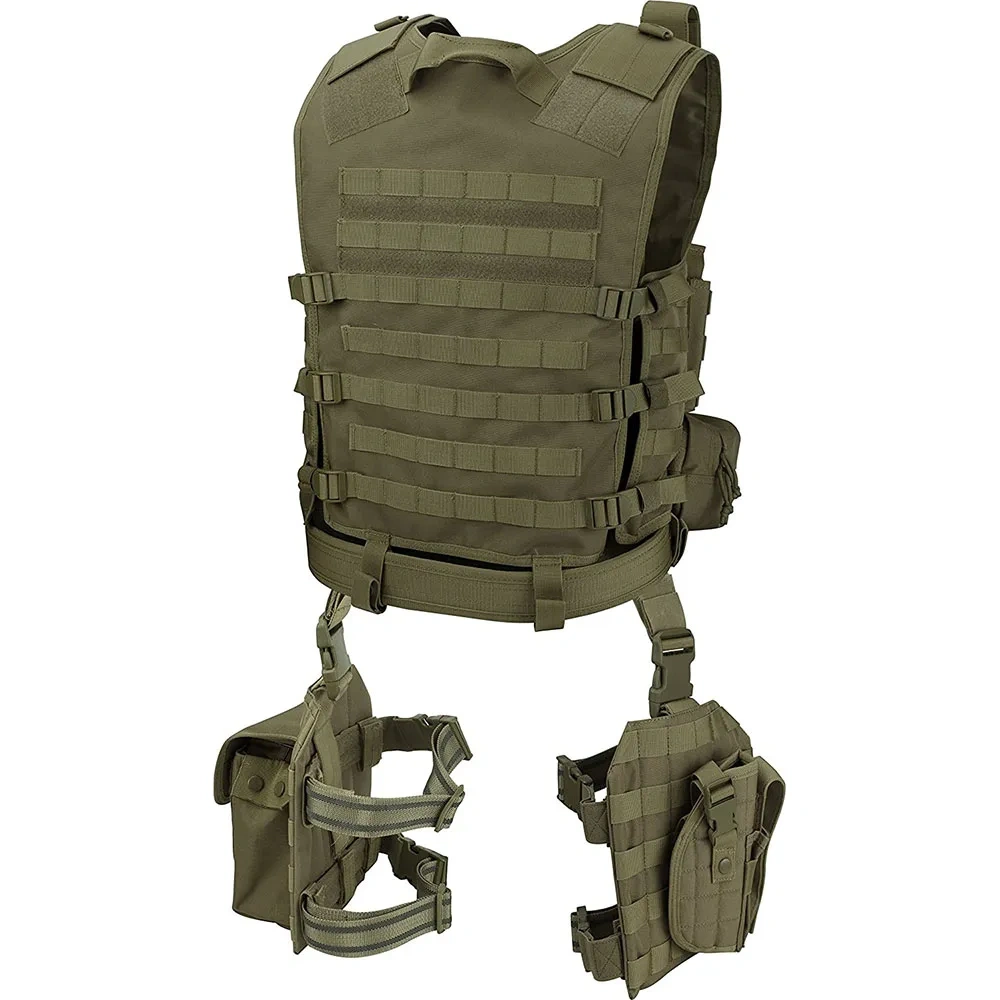 Wear-Resistant Lightweight Training Vest High Quality Durable Tactical Hunting Vest Waterproof Multifunctional Tactical Vest  Training sports Style Adaptive Vest Heavy Version Quick Release Breathable fashion Training Vest