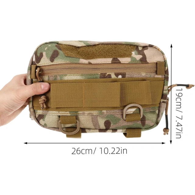 Sports Tactical Chest Rig Bag Utility Tactical Chest Pack Rig with Pouch Outdoor Breathable Chest Tactical Vest for Sports  Tactical Chest Rig Adjustable Detachable Molle Chest Rigs with Mag Pouch Camouflage Tactical Vest Chest Rig
