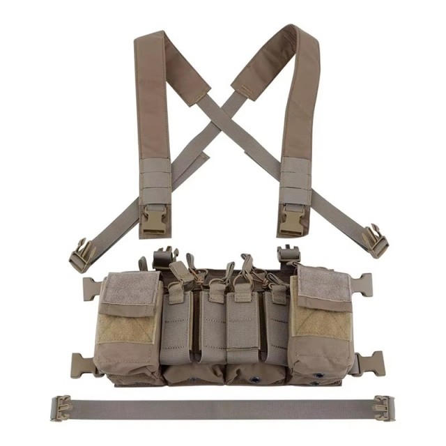 Adjustable Tactical Chest Rig Vest Tactical Harness Chest Rig with Mag Pouches Tactical Chest Rig Vest Bag Custom Multifunctional Tactical Chest Rig Vest Outdoor Tactical Chest Rig High Quality Tactical Vest Rig
